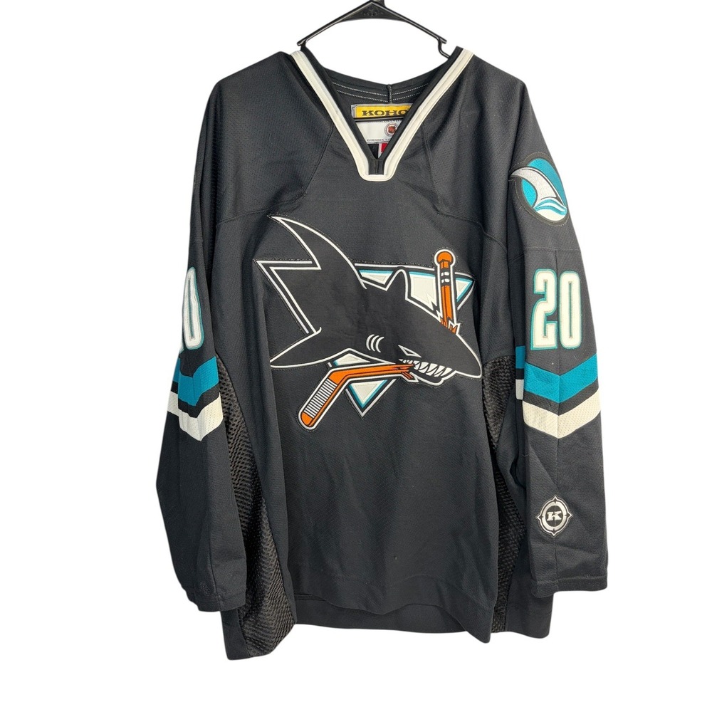 KOHO Air-Knit San Jose Sharks Authentic On-Ice Game Jersey Men's Size XL Black